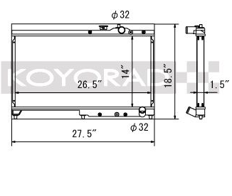 Koyorad alloy radiator - Civic B series 92-00
