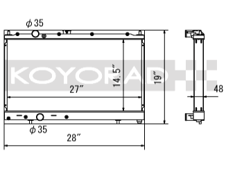 Koyorad alloy radiator - Mitsubishi Evo 4-9