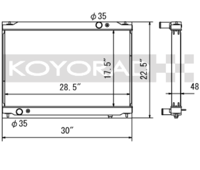 Koyorad alloy radiator - Nissan R35 GTR 2008+