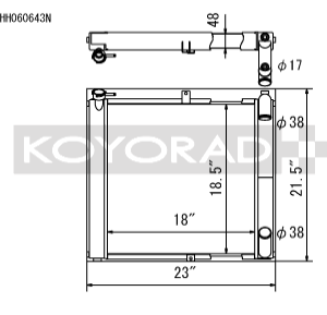 Koyorad alloy radiator - Mazda RX7 FC S5 88-92